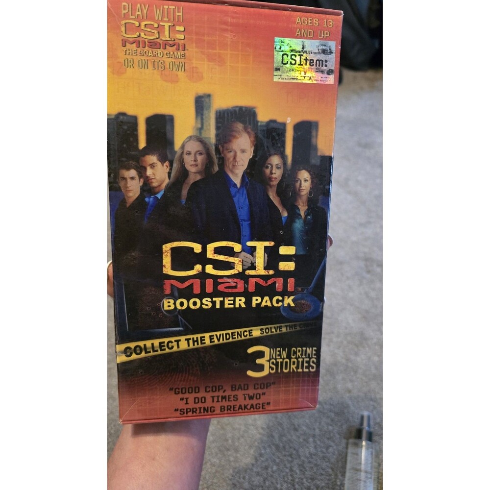 CSI Miami Booster Pack for CSI Board Game 3 Crime Stories *NEW/SEALED*
